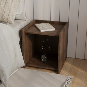 Resim Elbin Komodin | 40 cm - 2 Raflı Ceviz Renkli 