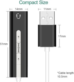 Resim 7.1 Usb Harici Stereo Ses Kartı 3.5mm Çevirici Dönüştürücü Ses Kartı 5072 