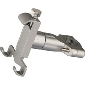 Resim Yuntech01 Alüminyum Bisiklet Motor Güvenli Telefon Tutucu - 55-100mm Telefonlar İçin 19-30mm Sapka Uyumlu Gümüş GÜMÜŞ 