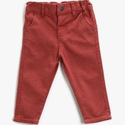 Resim Koton Kız Bebek Kiremit Desenli Jeans 3WMG40021AW 