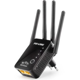 Resim Pix-Link Wıfı Repeater + Router + Ap 300MBPS Siyah LV-WR16 