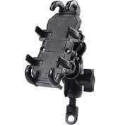 Resim Wezone 360 Dönebilir Ayarlanabilir Motosiklet Telefon Tutucu, 4''-6.7'' Telefonlar İçin Güvenli Ve Pratik Siyah 