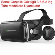 Resim Yesnıce VR Shinecon 3D Sanal Gerçeklik Gözlüğü 3.5/6.2 inç Android/IOS telefonlara uyumludur 