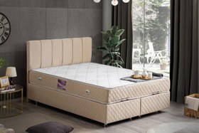 Resim TETRA BEJ BAZA BAŞLIK VE YATAK SETİ, 100X200 