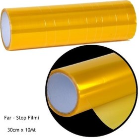 Resim Far Stop Filmi 30 Cm X 10 Metre Sarı 