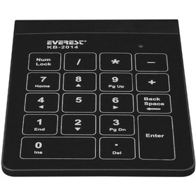 Resim Everest KB-2014 USB Numerik Klavye, Siyah 