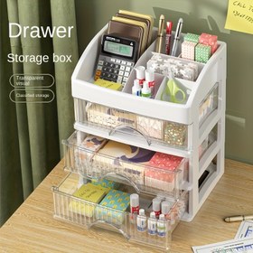 Resim 3 Katlı Şeffaf Plastik Düzenleyici Cilt Bakımı ve Makyaj için - Fırçalar, Rujlar, Parfümler ve Daha Fazlası İçin Bölümlerle Şeffaf Depolama Kutusu - Tezgah Banyo Makyaj Organizatörü, Makyaj Masaüstü, Şık Tasarım, Görünür Bölümler 