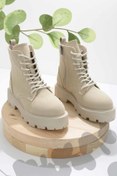 Resim Bambi Bej Süet Kadın Bot & Bootie K02678020302 