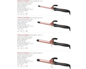 Resim Trina Bronz Renk Profesyonel Saç Maşası 19mm - 60 