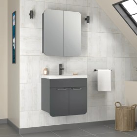 Resim Tekoplus Royal Banyo Dolabı Takım 65 cm Antrasit 