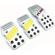 Resim Dashanshop Momo Style Gümüş Manuel Araç Debriyaj Gaz Fren Pedal Seti 