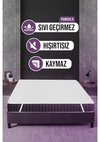 Resim Sıvı Geçirmez Yatak Alezi Mikro 140X200Cm Dört Köşe Lastikli Beyaz 
