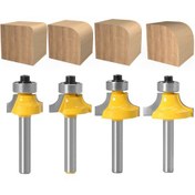 Resim Moveevo 4'lü Yüksek Kaliteli Alaşımlı Köşe Kesici Seti - Tam Tamir Makinesi Uçları, Keskin Ve Hassas Kesişme, Ergonik Tasarım 1/4x3/8 