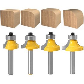 Resim Moveevo 4'lü Yüksek Kaliteli Alaşımlı Köşe Kesici Seti - Tam Tamir Makinesi Uçları, Keskin Ve Hassas Kesişme, Ergonik Tasarım 1/4x3/8 
