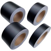 Resim Mat Siyah Vinil-5x200 Cm-siyah Mat Vinil Wrap Folyo Bant Rulo Mat Siyah Çizgili Pencere Trim Filmi Araba Çıkartmaları Ç 
