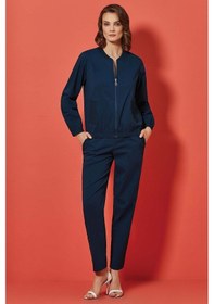 Resim Guitar Düz Paça Lacivert Poplin Pantolon Lacivert 