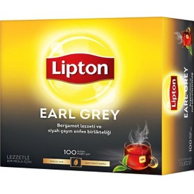 Resim Lipton Earl Grey Bergamot Aromalı Siyah Süzen Bardak Poşet Çay 6'lı 100 x 2 G 