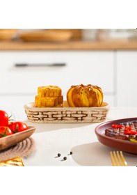 Resim Porsima Mıo-038-1 Kuru Pasta Motifli 2li Standlı Tuzluk Biberlik Seti Çok Renkli 