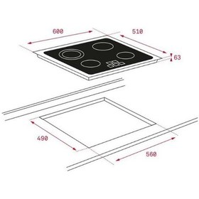 Resim Teka HE 715 SS - TZ 6415 - DF 60 Inox Elektrikli Ankastre Set 