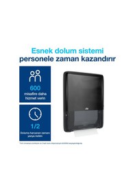 Resim Tork 552558 Peakserve Mini Havlu Dispanseri Siyah Siyah 