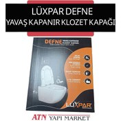 Resim LÜXPAR Defne Yavaş Kapanan Klozet Kapağı – Kolay Montajlı, Sessiz Kapanır, Tüm Klozetlerle Uyumlu 