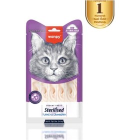 Resim Wanpy Hindi & Kızılcıklı Kısırlaştırılmış Kedi Krema Ödülü 5 14 Gr 