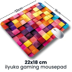 Resim Colorful Wooden Boxes 22x18cm Mp392218 İlyuka Mini Boy Mousepad 