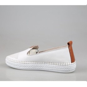 Resim Pandora Moda 01.6010 Hakiki Deri Beyaz Kadın Günlük Ayakkabı Beyaz 