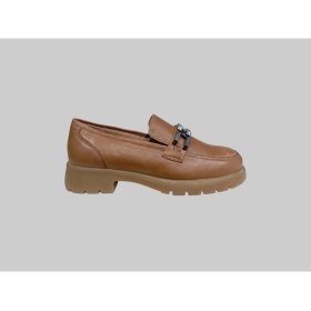 Resim Burç 44353 Kadın Deri Oxford Ayakkabı Taba 