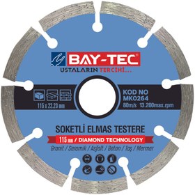 Resim Genel Markalar Bay-tec Soketli Elmas Testere 115mm 