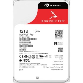 Resim Seagate Ironwolf Pro 12TB 7200RPM 256MB Sata3 6gbit/sn ST12000NT001 Nas HDD 