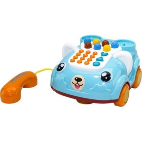 Resim Oyuncak Telefon Işıklı Sesli Klasik Telefon Turkuaz 