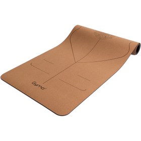 Resim Gymo Pro Series Hizalamalı 5mm Doğal Mantar Cork Yoga Matı Pilates Minderi 