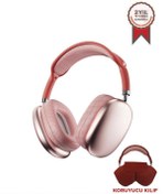 Resim Torima P9 Pro Max Pembe Kablosuz 5.0 Mikrofonlu Sd Kart Girişli Aux Kablolu Bluetooth Kulaklık 