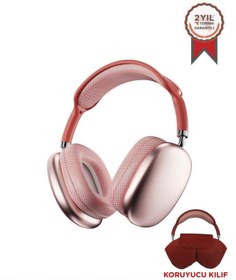Resim Torima P9 Pro Max Pembe Kablosuz 5.0 Mikrofonlu Sd Kart Girişli Aux Kablolu Bluetooth Kulaklık 