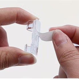 Resim Buffer 20 Li Şeffaf Kablo Tutucu Klips Kendinden Yapışkanlı Masaüstü Kablo Düzenleyic 1 