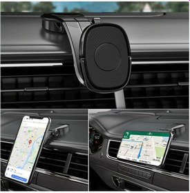 Resim Hy-xh42 Torpido Üstü Ayarlanabilir Mıknatıslı Telefon Tutucu 