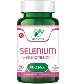 Resim Yurdavit Selenium L-Selenometionin 200 Mcg 120 Tablet 