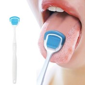 Resim Silikon Başlıklı Plastik Dil Temizleyici - Alkol İçermeyen, Taze Nefes Kontrolü, Ağız Temizleyici, Rastgele Renkli (Mavi veya Beyaz), Taze Ağız Bakım Aracı, Ağız Temizleme Aracı | Ergonomik Tasarım | Pürüzsüz Dokusu, Dil Temizleyici 