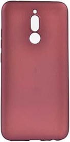 Resim Aksesuarcim Xiaomi Redmi K20 ile Uyumlu Kılıfı Silikon Pastel Renkli Mat Esnek İnce Kapak Prem Mürdüm 