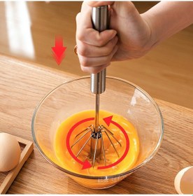 Resim Pratik Paslanmaz Çelik Basmalı Otomatik Çırpıcı Metal Çırpıcı 