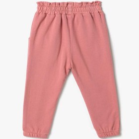 Resim Kız Bebek Basic Pamuklu Jogger Eşofman Altı Beli Lastikli 