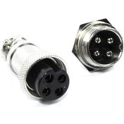 Resim Neevoyu Gx16-4 Uçak Kablosu Bağlantı Seti 4 Çekirdekli Erkek+dişi Soketler 5 Adet Paket 