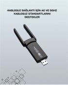 Resim teknodayım Yüksek Hızlı 1200 Mbps Çift Bant USB WiFi Adaptör – Güçlü Sinyal, Geniş Uyumluluk 