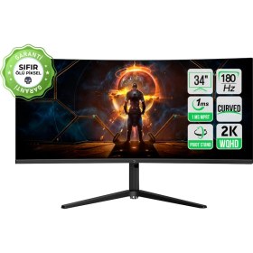 Resim Gamepower WQ34 34'' 3440x1440 180Hz Curved VA Gaming Monitör 1ms Tepki Süresi 