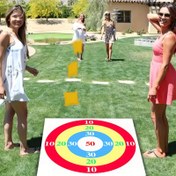 Resim Atış Tepsisi ve Kum Torbaları, Vinil Malzeme, Tatil Partisi Eğlencesi Sporları, Takım Aktiviteleri, Aile Toplantıları, Kum Torbası Atma 