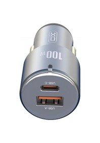 Resim Cc47 2ın1 Usb Cc47 100w Araç İçi Hızlı Şarj Soketi - Çift Portlu Usb-c + Usb-a Akıllı Adaptör 