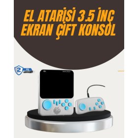 Resim Iki Kişilik Oyun Deneyimi Sunan Taşınabilir Retro Konsol 