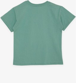 Resim Breeze Girls & Boys Erkek Çocuk Tişört Yazı Baskılı 5-10 Yaş, Mint Yeşili-mint Yeşili Mint 