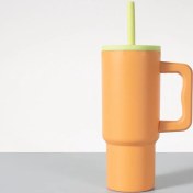 Resim XX 24OZ Yalıtım Taşınabilir Sap Silikon Pipet Araba Dağı Silikon Pipet (Yurt Dışından) 